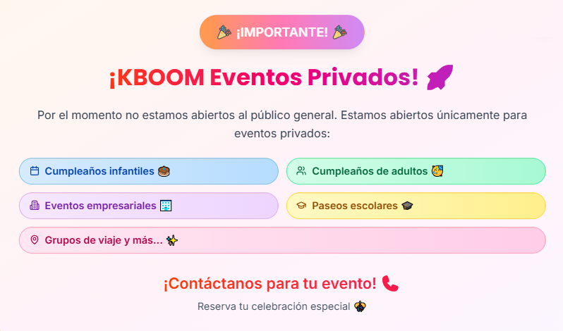 KBOOM - Eventos Privados